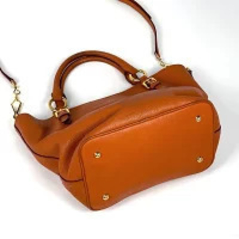 Miu Miu 2way Leather Shoulder Bag Orange